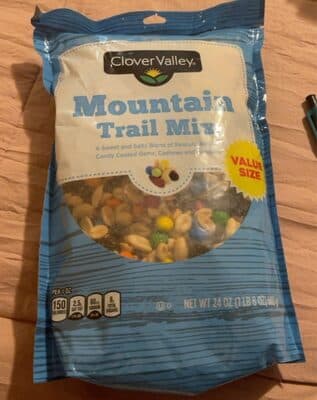 Mountain A Sweet And Salty Blend Of Peanuts, Raisins, Candy Coated Gems, Cashews And Almonds Trail Mix