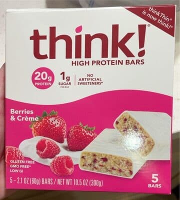 Berries & Creme High Protein Bars