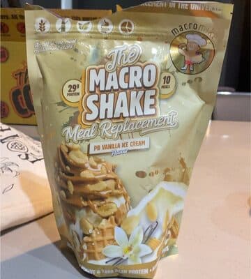 PB vanilla ice cream meal replacement