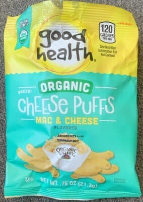 Organic Cheese Puffs Mac & Cheese flavored