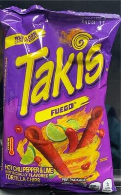 Fuego Hot Chili Pepper & Lime Flavored Tortilla Chips