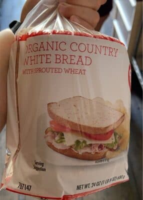 Organic country white bread