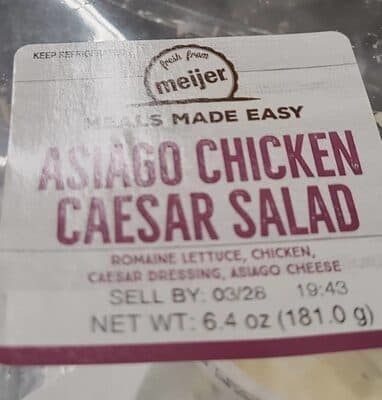 Asiago Chicken Caesar Salad
