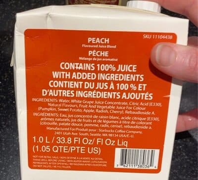 Peach juice