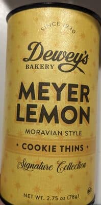 Meyer Lemon Cookie Thins