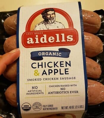Organic Chicken & Apple Smoked Chicken Sausage