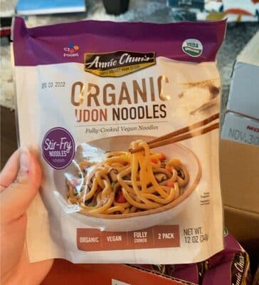 Fully-Cooked Vegan Udon Noodles