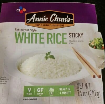 White Restaurant-Style Sticky Medium Grain Rice