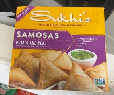 Potato and Peas Samosas, Cilantro Chutney