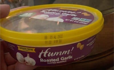 Humm! Roasted Garlic Topped Hummus