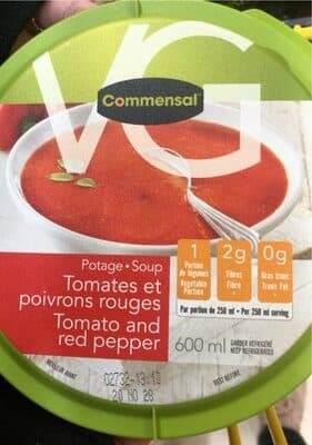 Soupe Tomates et poivrons rouges
