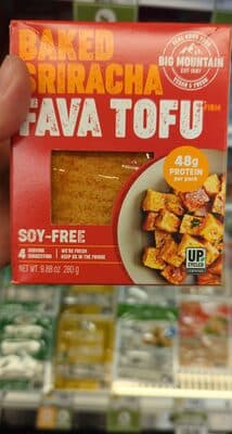 Baked Sriracha Fava Tofu