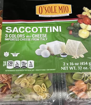Saccottini 3 Color Cheese Pasta From Costco