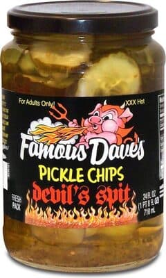 Hot Devil's Spit Pickle Chips