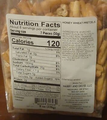 Honey Wheat Pretzels