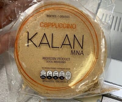 Obleas de amaranto sabor Cappuccino
