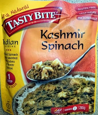 Mild Indian Kashmir Spinach Sauteed Spinach Simmered with Paneer Cheese