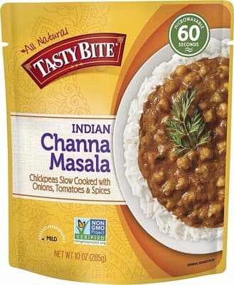 Mild Indian Channa Masala Chickpeas Slow Cooked With Onions, Tomatoes & Spices