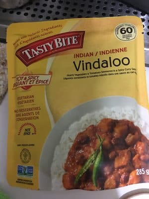Hot & Spicy Indian Hearty Vegetables & Tomatoes Simmered in a Spicy Curry Sauce Vindaloo