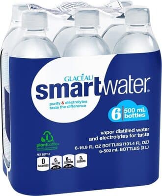 Smartwater vapor distilled water