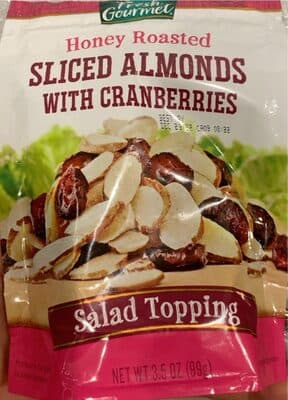 Honey Roasted Sliced Almonds With Cranberries