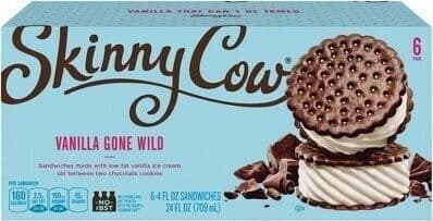 Vanilla Gone Wild Sandwiches Made With Vanilla Light Ice Cream Set Between Two Chocolate Cookies