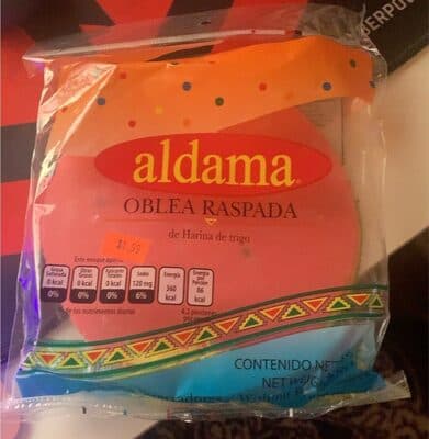 Oblea Raspada De Harina De Trigo