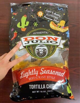 Don Julio Lightly Seasoned Restaurant Style Tortilla Chips
