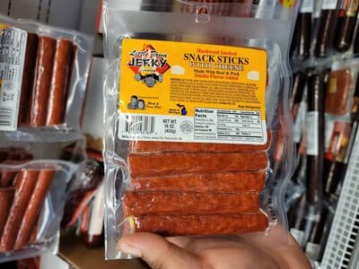 Hardwood Smoked Snack Sticks with Cheese