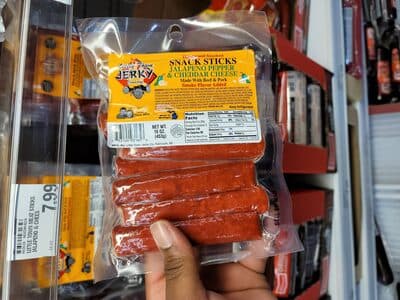 Jalapeno Pepper & Cheddar Cheese Hardwood Smoked Snack Sticks