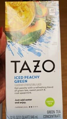 Iced Peachy Green Tea Concentrate