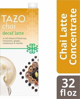 Tazo Decaf Chai Latte Black Tea Concentrate