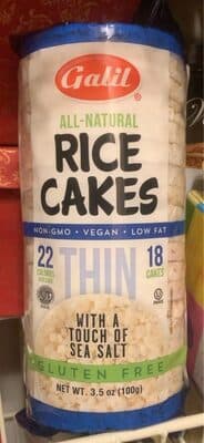 Thin Rice Cakes With A Touch Of Sea Salt