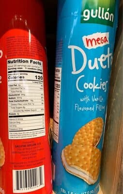Duetto cookies chocolate flavored filling