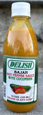 Bajan Hot Pepper Sauce with Cucumber