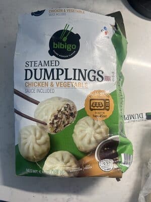 Chicken & Vegetable Juicy Dumplings Filled with Chicken, Cabbage, Onions and Mushrooms Steamed Dumplings