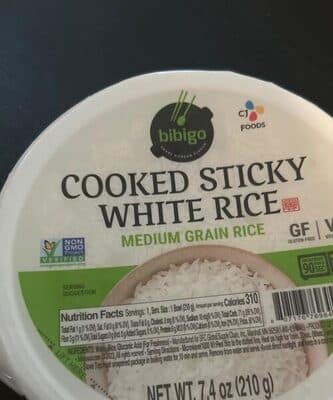 Cooked Sticky White Rice