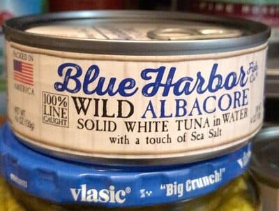WILD ALBACORE SOLID WHITE TUNA IN WATER WITH A TOUCH OF SEA SALT, SEA SALT
