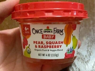 Pear, squash & raspberry