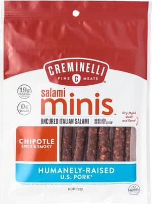 Chipotle Spicy & Smoky Uncured Italian Salami Charcuterie - Grade Snacking