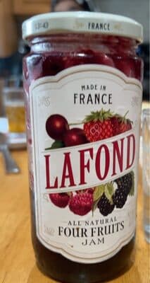 All natural four fruit jam