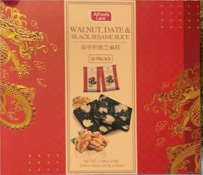 Walnut, Date & Black Sesame Slice 南枣核桃芝麻糕