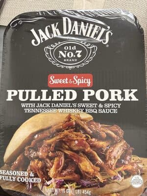 Sweet & Spicy Seasoned & Fully Cooked Pulled Pork with Jack Daniel's Tennessee Whiskey BBQ Sauce