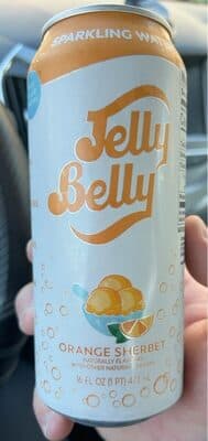 Orange sherbet sparkling water