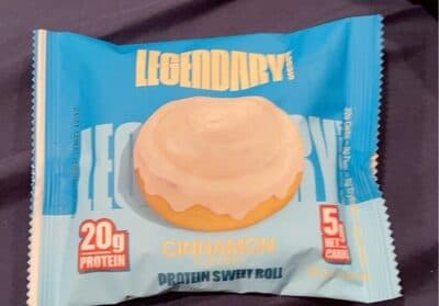 Cinnamon flavored protein sweet roll