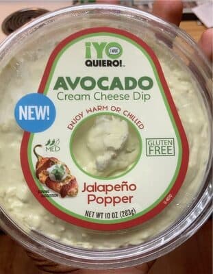 Avocado cream cheese dip