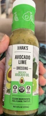 Avocado lime dressing