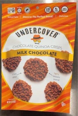 Milk chocolate quinoa crisps