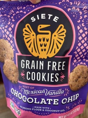 Grain Free Cookies Hint of Mexican Vanilla Chocolate Chip