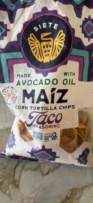 Corn Tortilla Chips Taco Seasoning